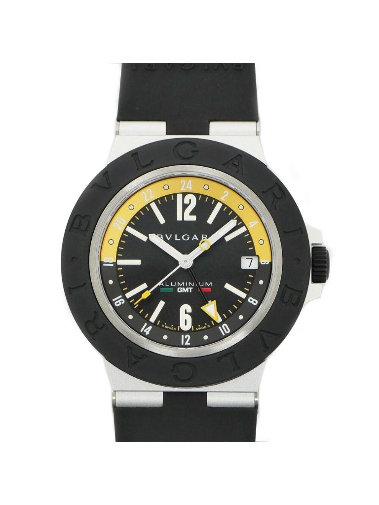 Bvlgari Aluminum Amerigo Vespucci World Limited Pieces Gmt Black Dial Automatic